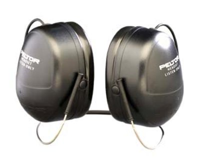 3M Peltor HT Series Listen Only Headset HTM79B-25, Neckband, Yellow, 1 ea/cs
