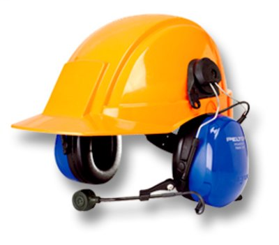 3M Peltor MT Series 2-Way Communications Headset MT72H540P3E-395-BA, Hard Hat Attach, 1 ea/cs