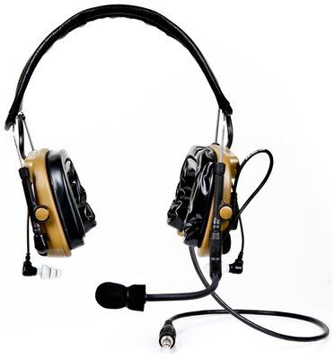 3M Peltor ComTac IV Hybrid Communication Headset Single Comm Kit 88403-00000, Coyote Brown, 1 kt/cs