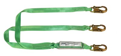 3M Apache Energy Absorbing Dual Leg Lanyard with Snap Hooks 3530-DE, 6 ft., 1 ea/case
