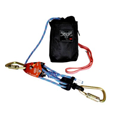 3M and DEUS Rescue Transfer Unit Kit with Triple Lock Carabiners RTU-OG, 50ft. Rope, 1 kit
