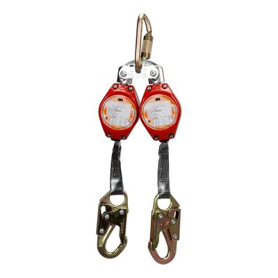 3M Self-Retracting Lanyard DL3307, 7 foot web dual leg, 1 ea/case