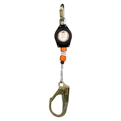 3M RLD Series Self-Retracting Lanyard RLD-10-0241, 10 foot cable with rebar hook, 1 ea/case