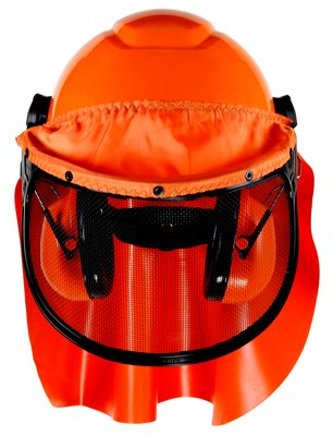 3M LumberJack Hard Hat System H-706RFK-UV, 4-Point Ratchet Suspension, Uvicator, Mesh Visor, Rainshield, Ear Muffs, 1 ea/case