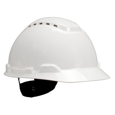 3M Hard Hat, Vented White 4-Point Ratchet Suspension H-701V, 20 ea/cs