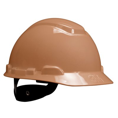 3M Hard Hat H-711R, Tan, 4-Point Ratchet Suspension, 20ea/cs