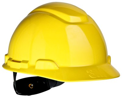 3M Hard Hat, Yellow 4-Point Ratchet Suspension H-702R, 20 ea/cs