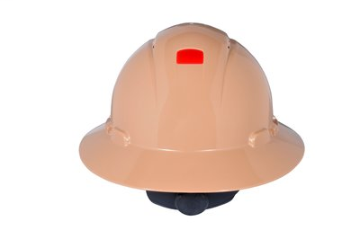 3M Full Brim Hard Hat H-811V-UV, Tan 4-Point Ratchet Suspension, Vented, with Uvicator, 20ea/cs