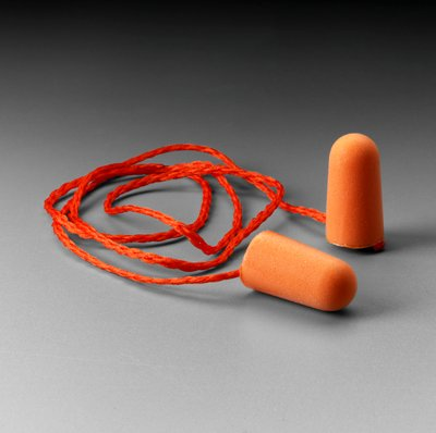 3M Corded Foam Earplugs, Hearing Conservation 1110 500/Case