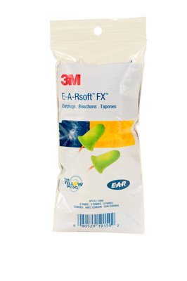 3M E-A-R E-A-Rsoft FX Corded Earplugs in Vending Pack VP312-1260, 5 pair/pack, 100 packs/case
