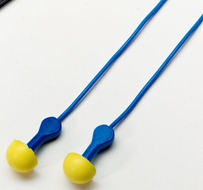 3M E-A-R EXPRESS Pod Plugs Corded Earplugs, Hearing Conservation Assorted Color Grips 311-1115 in Pillow Pack 400 PR/Case