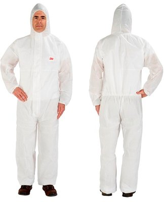 3M Disposable Protective Coverall Safety Work Wear 4515-L-White 20/Case