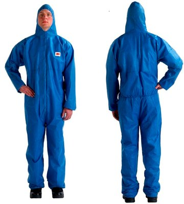 3M Disposable Protective Coverall Safety Work Wear 4515-L-Blue 20/Case