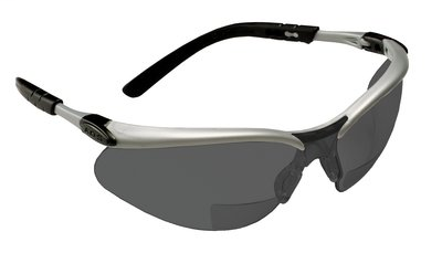 3M BX Reader Protective Eyewear, 11379-00000-20 Gray Lens, Silver Frame, +2.5 Diopter 20 ea/case