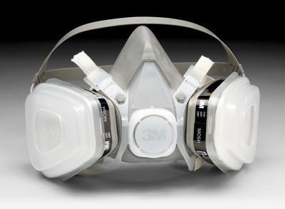 3M Half Facepiece Disposable Respirator Assembly 52P71, Organic Vapor/P95 Respiratory Protection, Medium 12/cs
