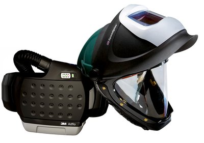 3M Adflo PAPR with 3M Hard Hat L-705SG, 34-0705-SGV, Li Ion Batt, Welding Shield, Wideview Faceshield, ADF 9100V, 1/C