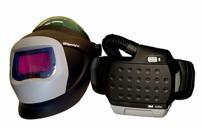 3M Adflo PAPR with 3M Hard Hat L-705SG, 34-0705-SGX, Li Ion Batt, Welding Shield, Wideview Faceshield, ADF 9100X, 1/C