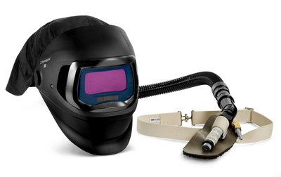 3M Speedglas Fresh-Air III Supplied Air System with V-100 Vortex Air-Cooling valve and 3M Speedglas Welding Helmet 9100 FX-Air, 26-5702-20SW/37264(AAD), with SideWindows and Auto-Darkening Filter 9100X, Shades 5, 8-13, 1/Case