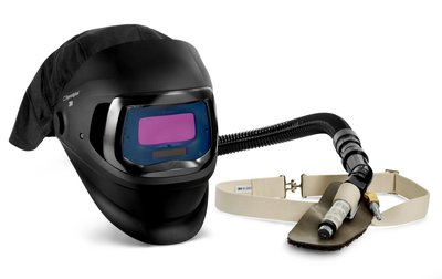 3M Speedglas Fresh-Air III Supplied Air System with V-100 Vortex Air-Cooling valve and 3M Speedglas Welding Helmet 9100 FX-Air, 26-5702-10SW/37263(AAD), with SideWindows and Auto-Darkening Filter 9100V, Shades 5, 8-13, 1/Case
