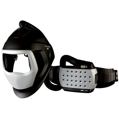 3M Adflo Powered Air Purifying Respirator High Efficiency System with 3M Speedglas Welding Helmet 9100-Air, 25-1101-00SW, with SideWindows, 1/Case (Auto-Darkening Filter sold separately)