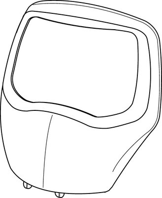 3M Speedglas Silver Front Frame 100, Welding Safety 07-0212-00SV 1 EA/Case