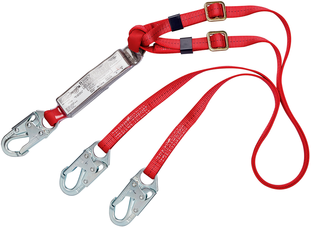Product image for 3M 1342250 3M&trade; PROTECTA&reg; PRO&trade; Pack Adjustable 100% Tie-Off Shock Absorbing Lanyard1342250, 1 ea