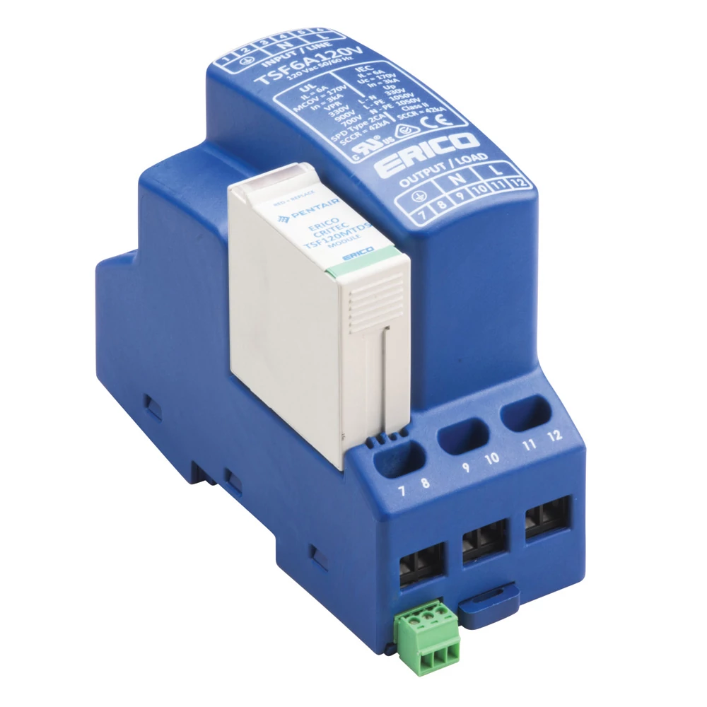 Product image for Erico TSF20A120V Transient Surge Filter, 120 V, 20 A