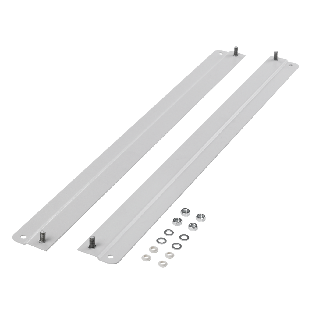 Product image for Hoffman GTBMTBKT300 Full-Width Top and Bottom Mounting-Bracket, Studs, fits 300mm, Gray, Steel