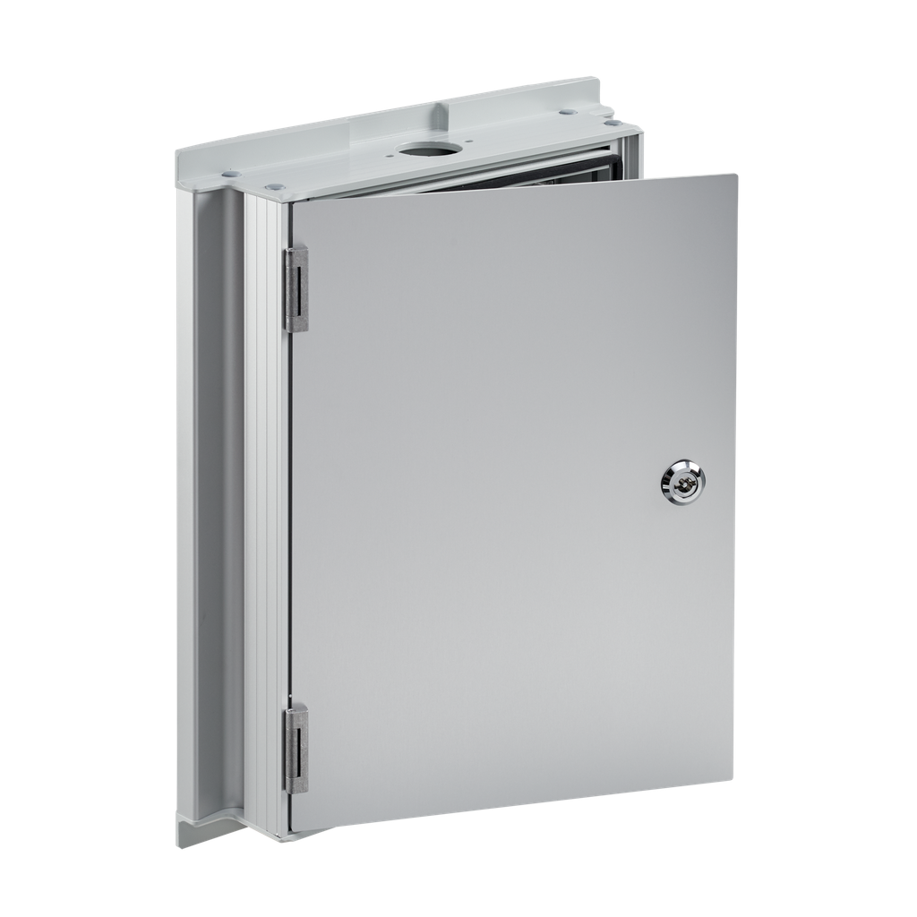Product image for Hoffman SY222266A SYSPEND Aluminum HMI Enclosure, Type 12, 225x 225x 66, Light Gray, Aluminum