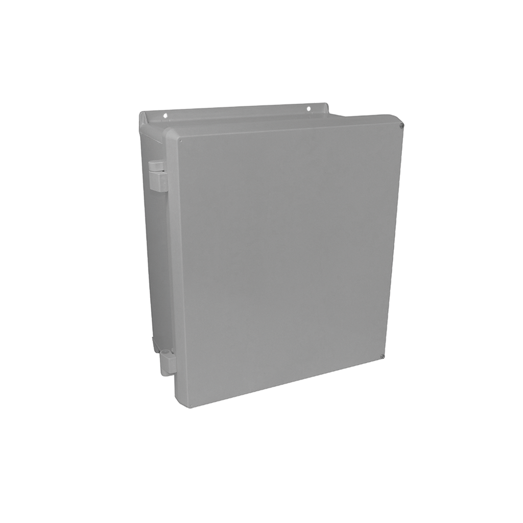 Hoffman VJ2016NHW VJ Flat Opaque Cover Type 4X, 21.32x17.32x11.6, Lt Gray, FRP, NHW Product image for Hoffman VJ2016NHW VJ Flat Opaque Cover Type 4X, 21.32x17.32x11.6, Lt Gray, FRP, NHW