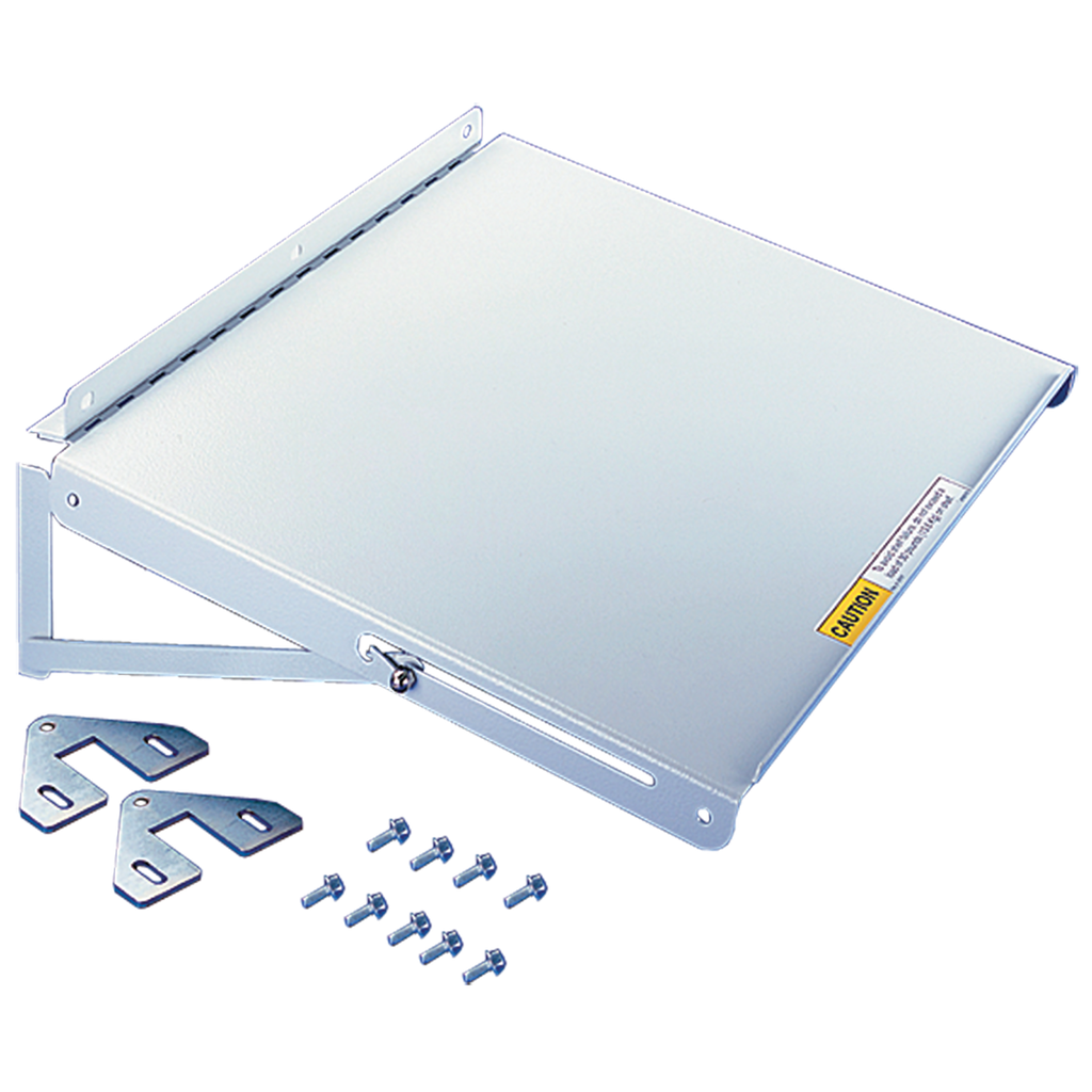 Product image for Hoffman PSHDM Folding Shelf, fits Door Fame, Lt Gray, Steel