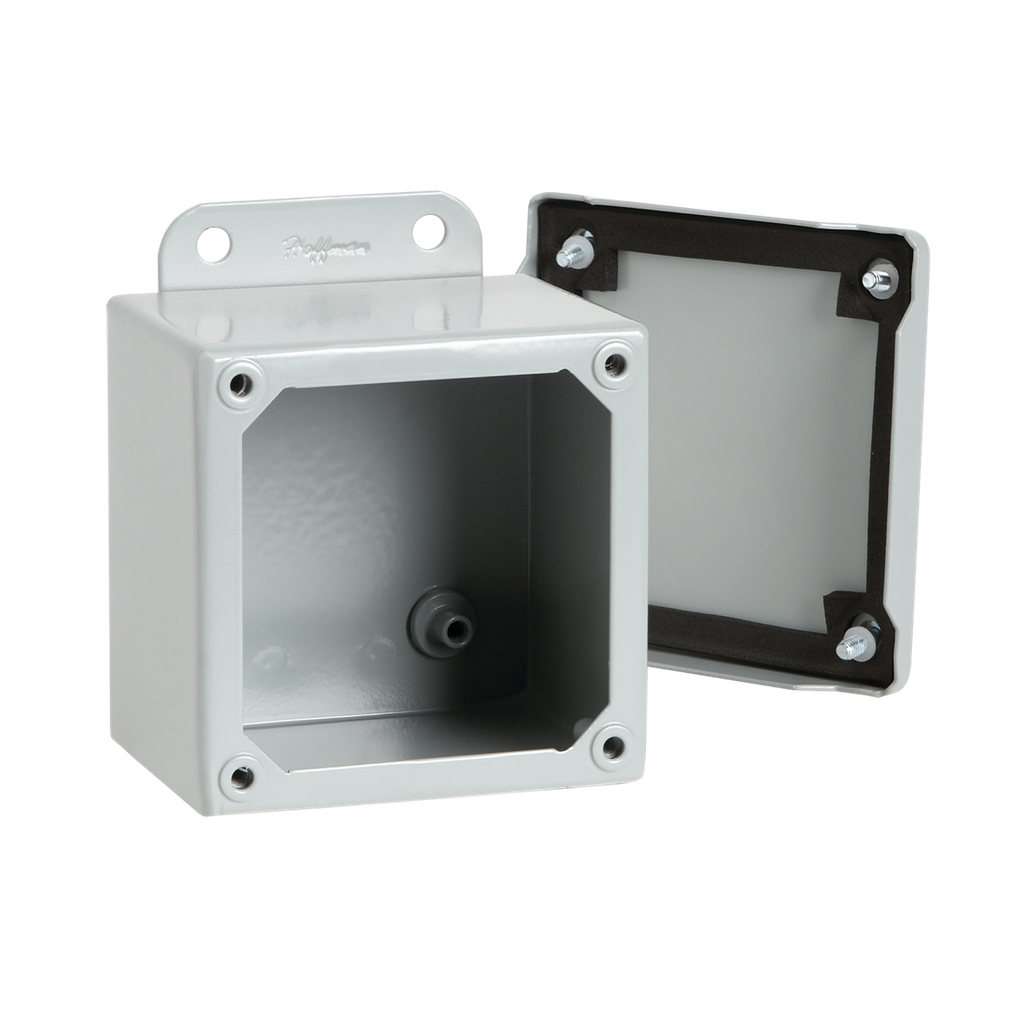 Mayer-DDS-Screw Cover Enclosure Type 12, 12.00x10.00x5.00, Gray, Steel-1