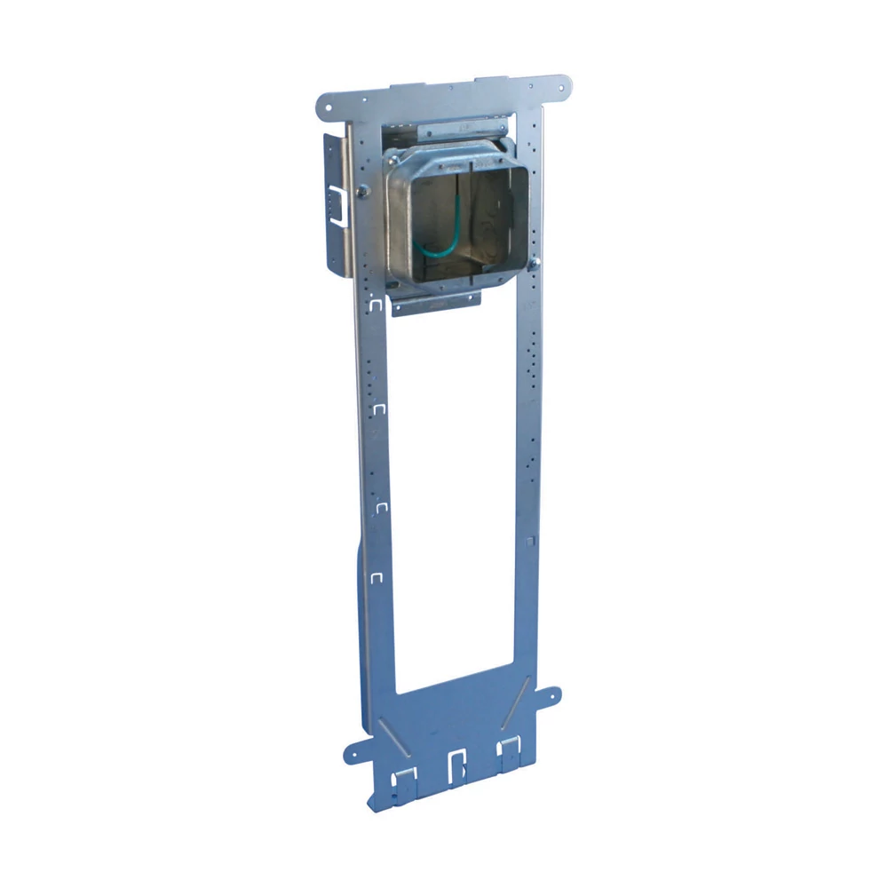 Product image for Caddy A1FF4G Caddy All-in-One Floor-Mounted With Removable Mud Ring, 2 Gang, w/Ground, 1-1/4" Drywall, 3-5/8"