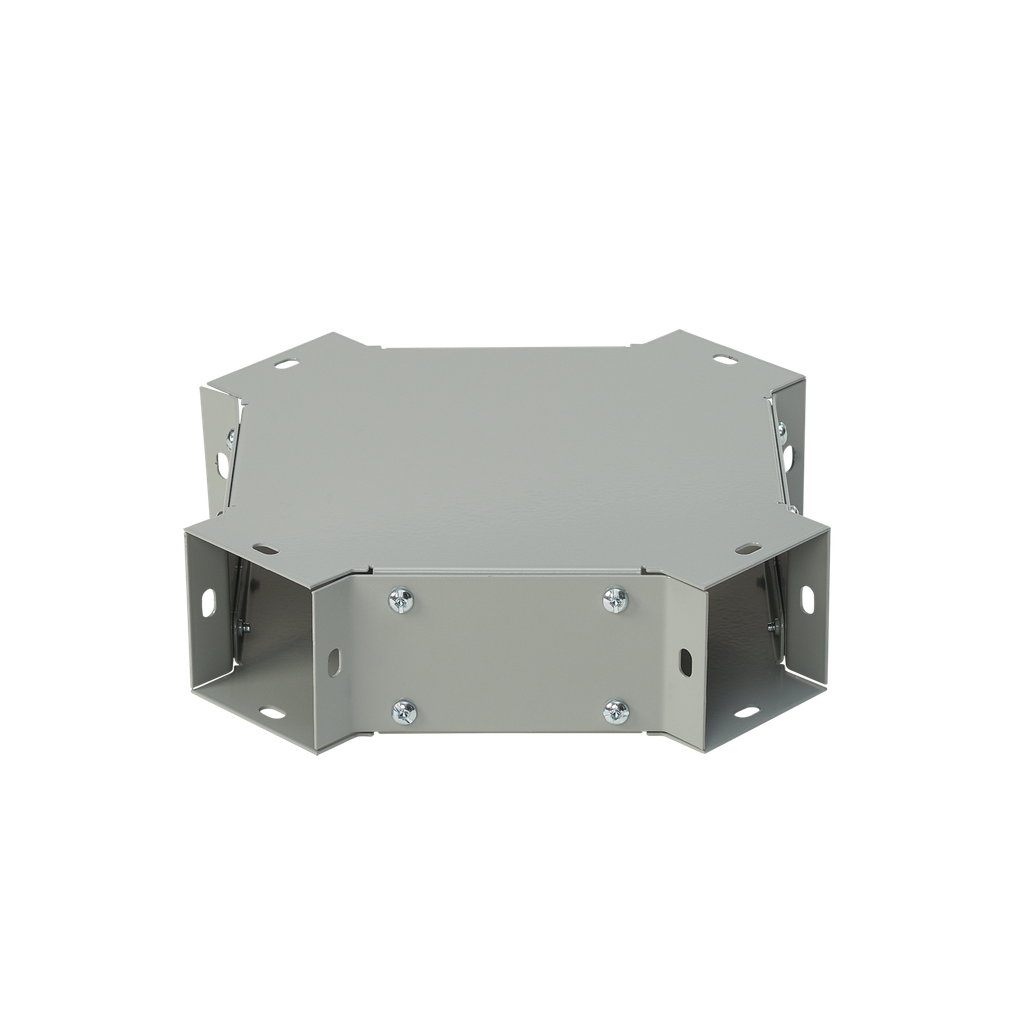 Product image for Hoffman F44X Cross Fitting, fits 4" x 4", Gray, Steel