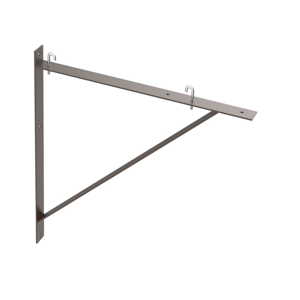 Product image for Hoffman LTSB151824BLK Triangle Support Bracket Kit, fits 15.00, 18.00, 24.00, Black, Steel