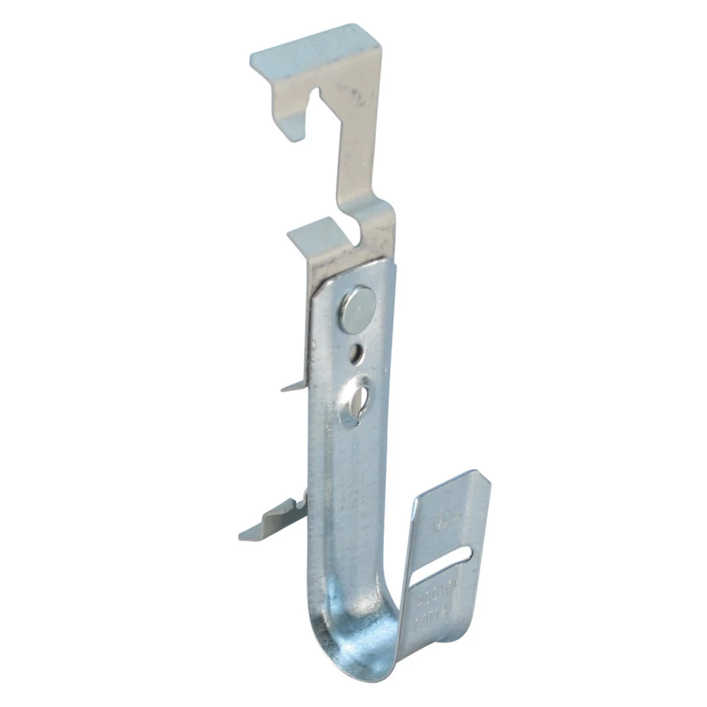 Product image for Caddy CAT128Z34 Caddy Cablecat J-Hook with Rod/Wire Clip, 3/4" dia, 1/2", 5/8" Rod
