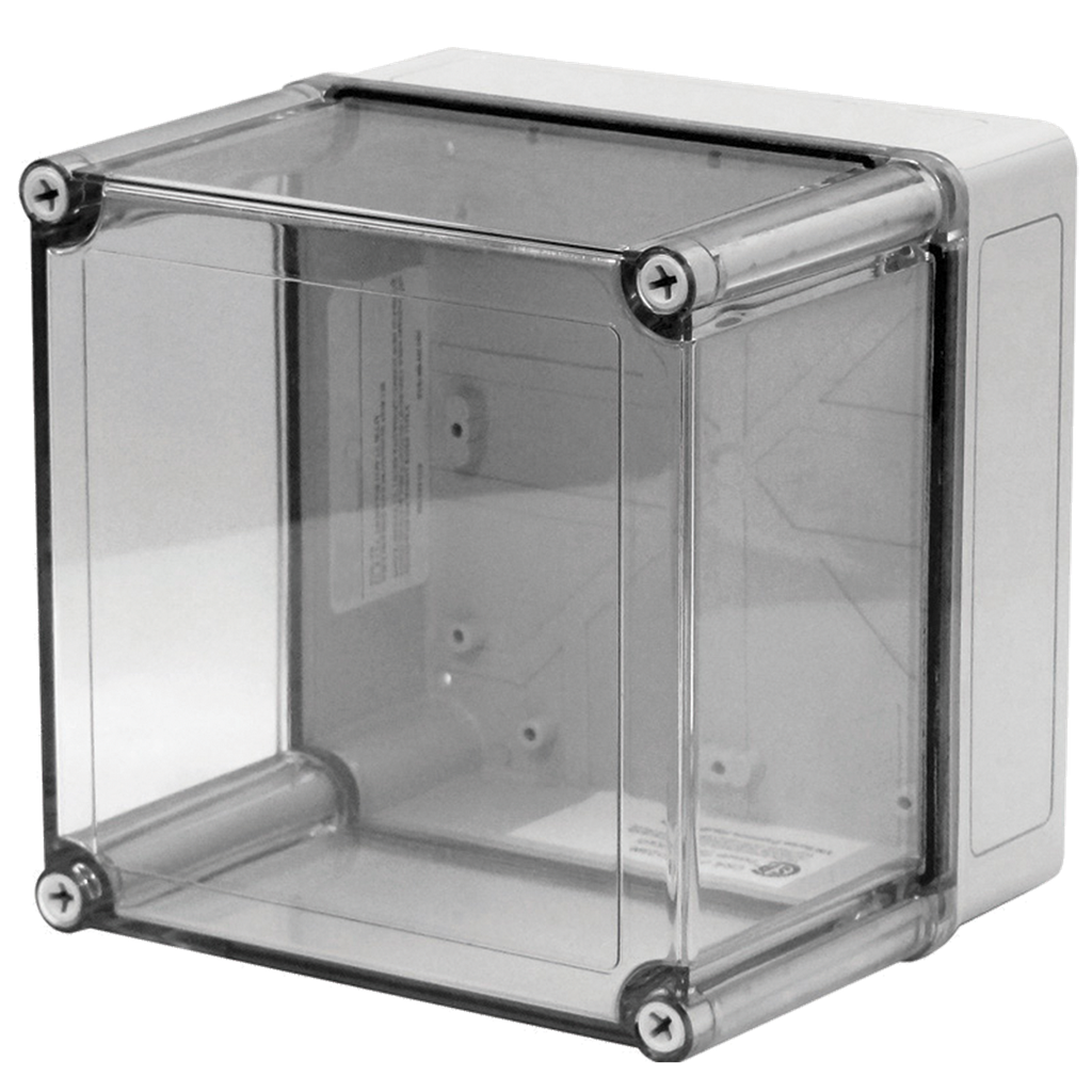 Hoffman VM553CT VM Flat Transparent Screw Cover Type 4X, 5.03x5.03x3.02, Lt Gray, Polyester, CT Product image for Hoffman VM553CT VM Flat Transparent Screw Cover Type 4X, 5.03x5.03x3.02, Lt Gray, Polyester, CT