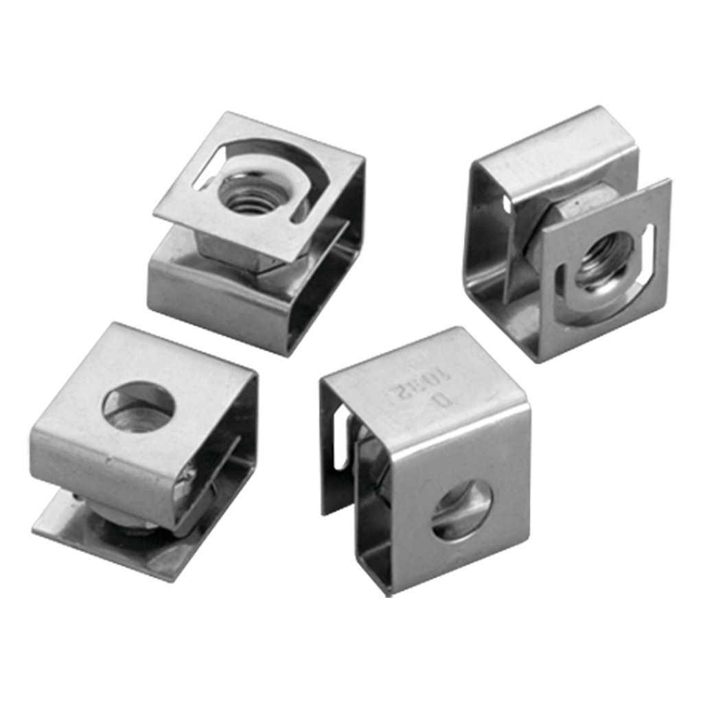 Product image for Hoffman AN1032 Clip Nut Package, #10-32, Steel