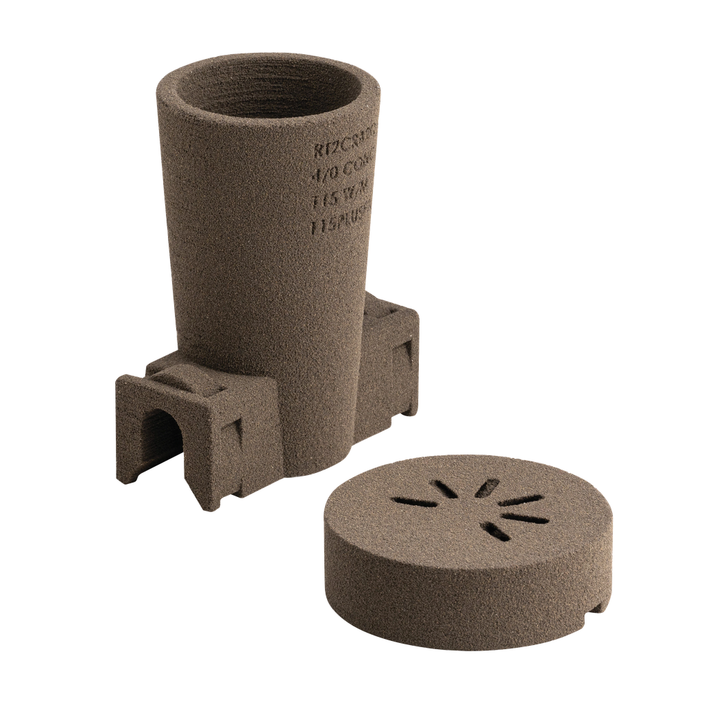 Product image for Erico RT2CRB2LPLUS Cadweld One Shot 3D, 3/0 Conc to #4-6 Rb, Horizontal Parallel Thru, Cadweld Plus