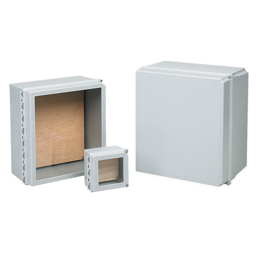 Hoffman D664CHSCFGP Hinge-Cover WiFi, Type 4X, 6" x 6" x 4", Fiberglass Product image for Hoffman D664CHSCFGP Hinge-Cover WiFi, Type 4X, 6" x 6" x 4", Fiberglass