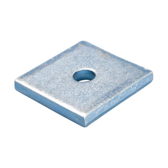 Product image for Caddy F170000EG Square Channel Washer, Steel, EG, 3/4" Rod, 0.813" Hole