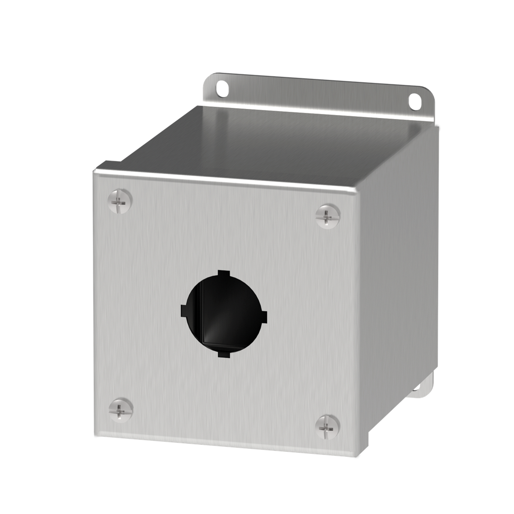 Product image for Hoffman E1PBXSS Extra-Deep 30.5-mm Pushbutton Enclosures, Type 4X, 1PB x 30.5mm, SS Type 304