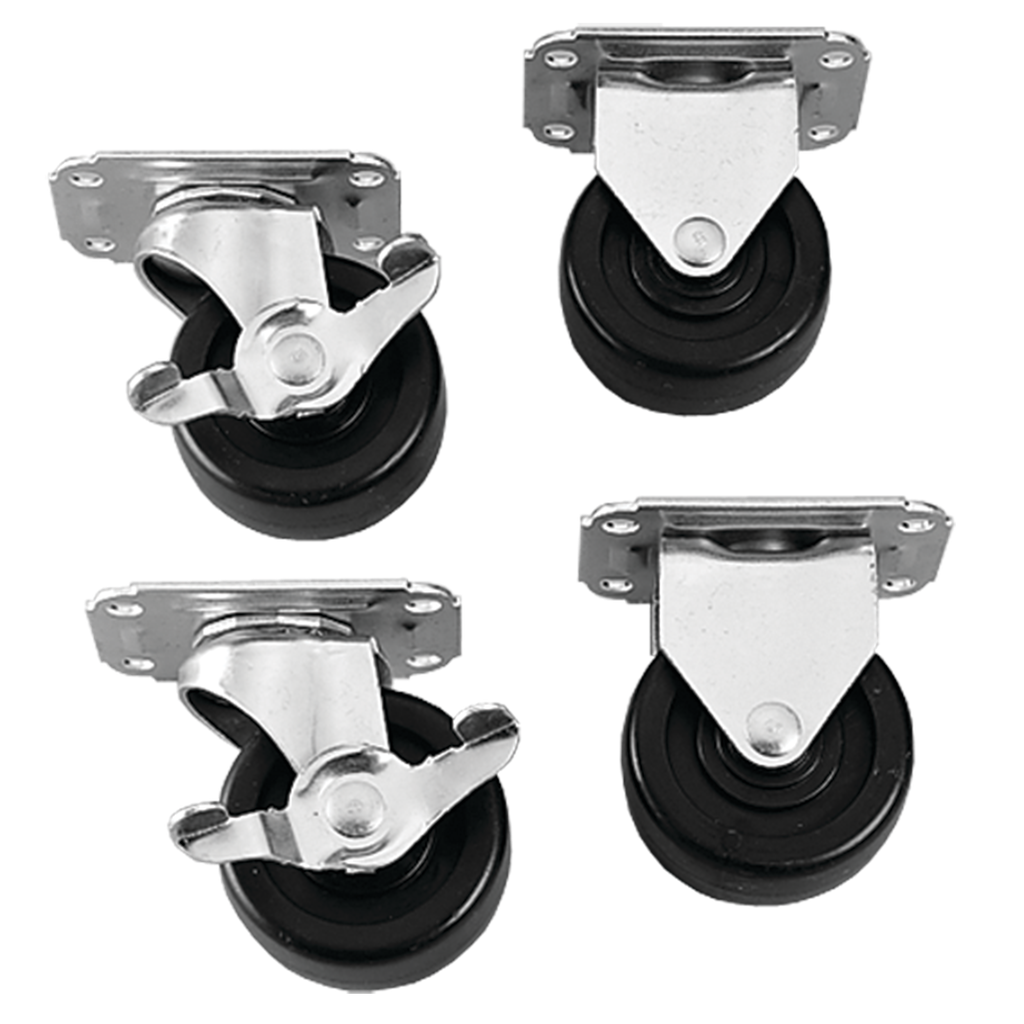 Hoffman CCPK18 Caster Kit, fits 18" deep, Steel Product image for Hoffman CCPK18 Caster Kit, fits 18" deep, Steel