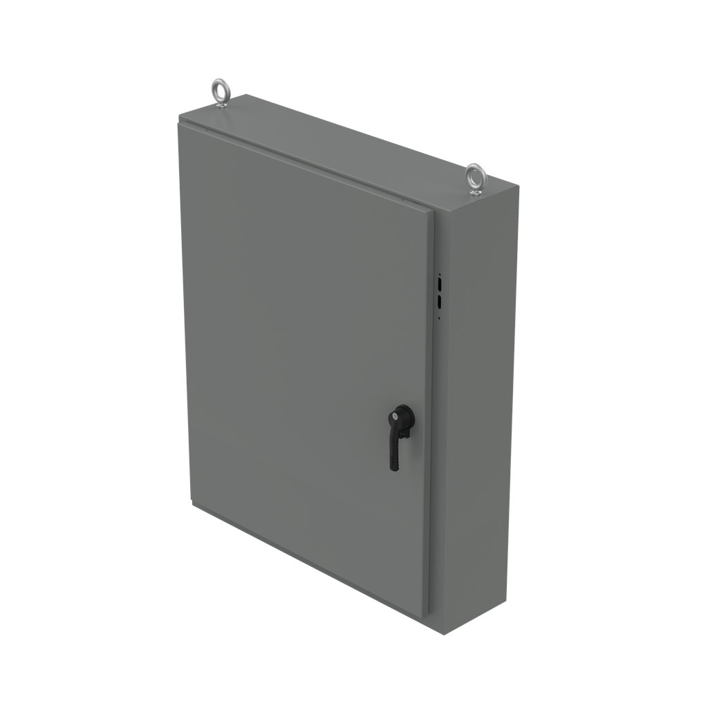 Hoffman A48x 1E4024 Low-Profile, One- to Five-Door Disconnect Enclosure, Type 12, 48" x 40.25" x 24", Gray, Steel Product image for Hoffman A48x 1E4024 Low-Profile, One- to Five-Door Disconnect Enclosure, Type 12, 48" x 40.25" x 24", Gray, Steel