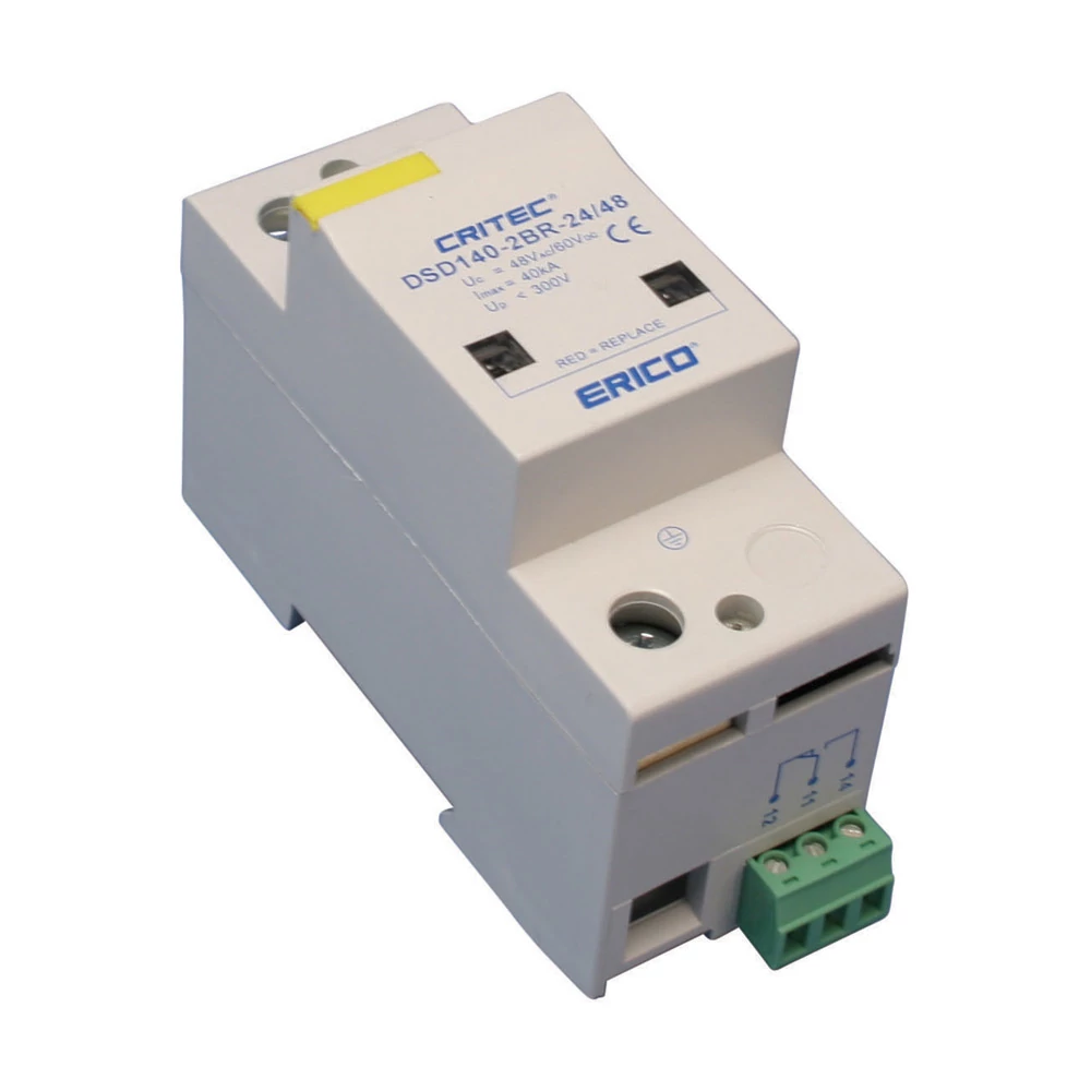 Product image for Erico DSD1402BR24/48 Surge Diverter, 24/48 DC