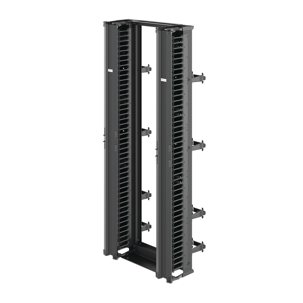 Hoffman EDR19FM45UCM2 2-Post Open Frame Rack, 19 in x 45U, Black, Aluminum Product image for Hoffman EDR19FM45UCM2 2-Post Open Frame Rack, 19 in x 45U, Black, Aluminum
