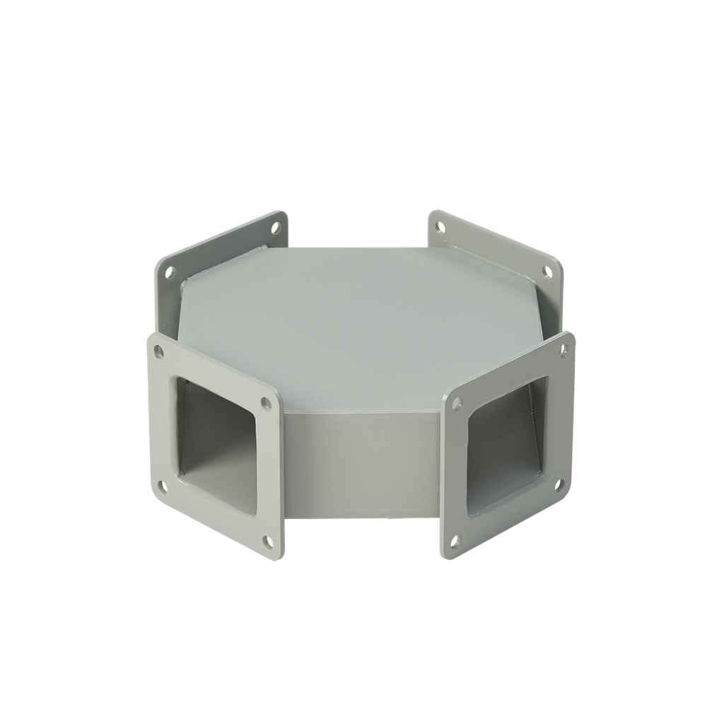 Product image for Hoffman F66WC Cross, 6" x 6", Gray, Steel