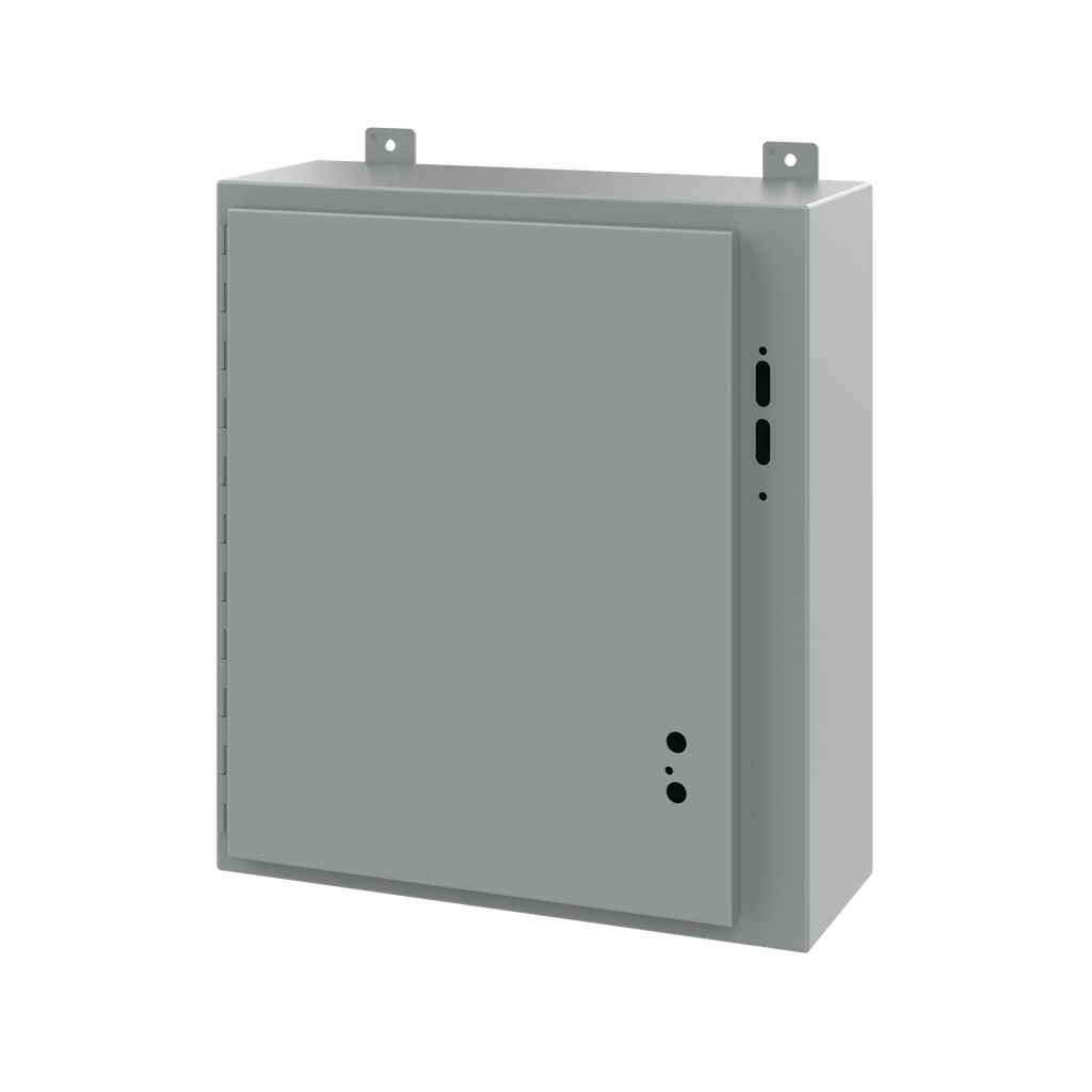 Product image for Hoffman A24SA2208LP 24" x 21.38" x 8" Preferred Cutout Disconnect Enclosure without Handle, Type 12, Steel