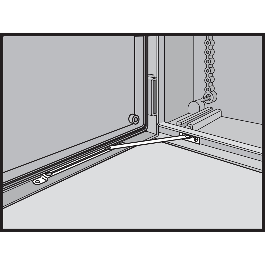 Hoffman UUDS Door Stop Kit, fits ULTRX, SS Type 304 Product image for Hoffman UUDS Door Stop Kit, fits ULTRX, SS Type 304