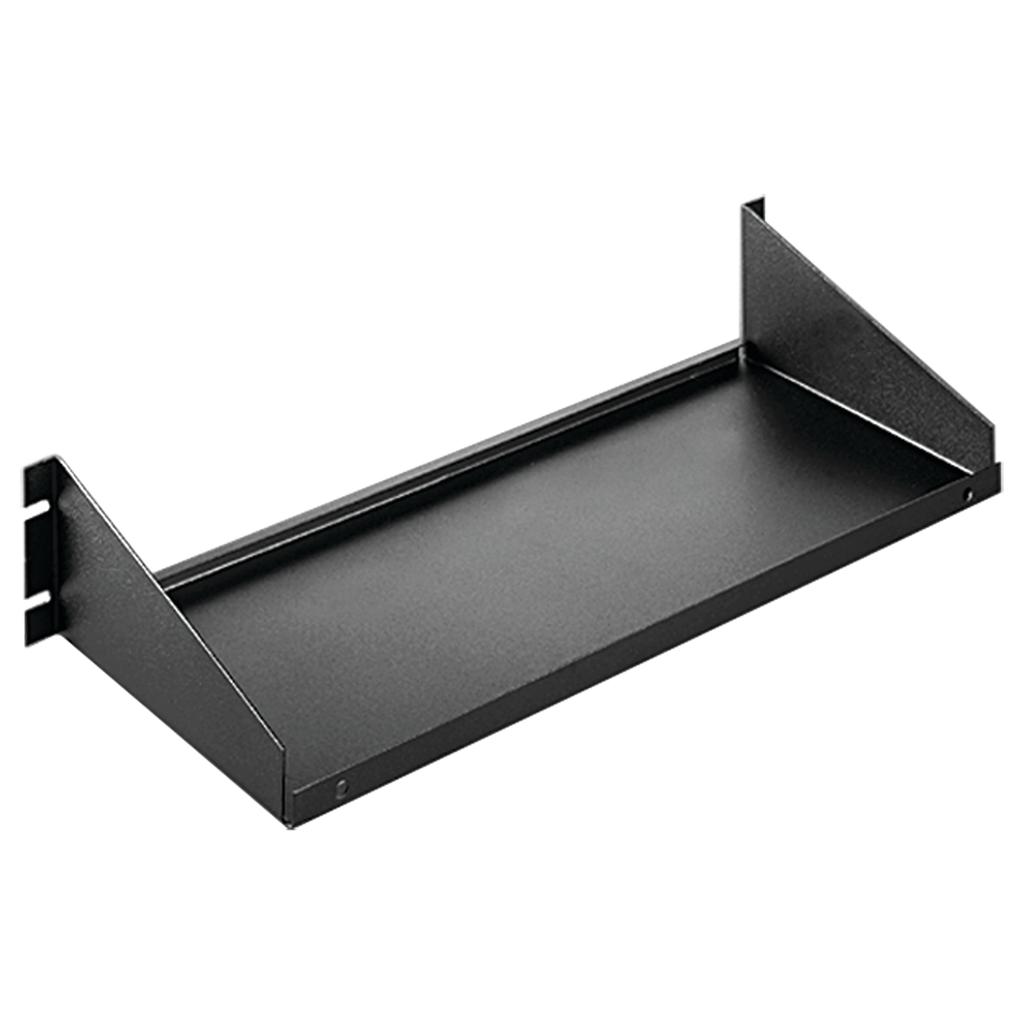 Hoffman ESH1917 Single-Sided Shelf, fits 19" rack, Black, Steel Product image for Hoffman ESH1917 Single-Sided Shelf, fits 19" rack, Black, Steel